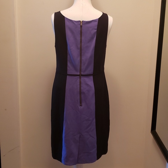 Liz Claiborne purple and Black Color block dress - Picture 2 of 4